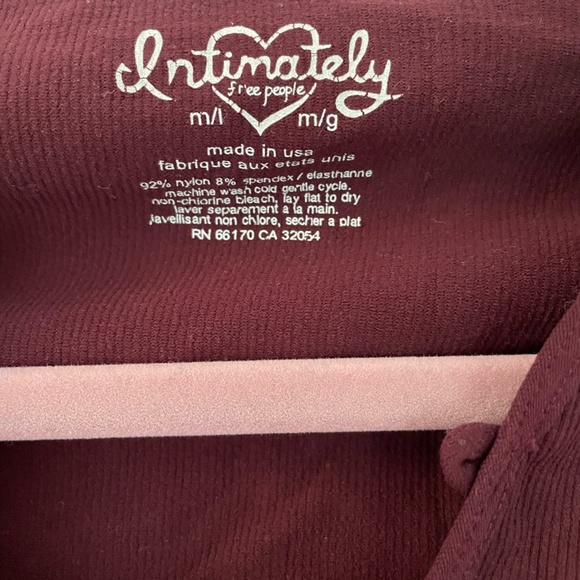 Free People, Size Medium (fits like a Small), Maroon - Picture 2 of 2